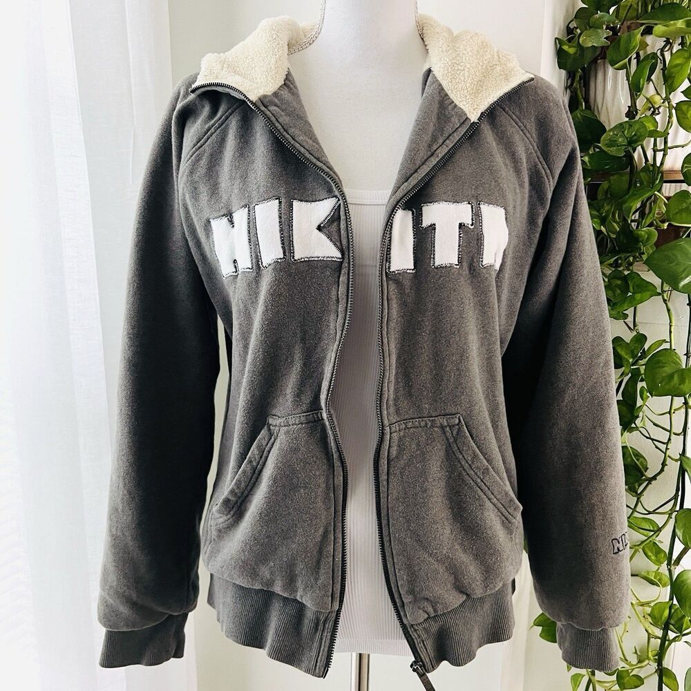 Nikita Gray Faux Fur Lined Hooded Snowboard Street Wear Jacket Womens - Plus 1X